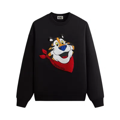 Pre-owned Kith Treats For Kellogg's Frosted Flakes Cereal & Tony The Tiger Tony Nelson Crewneck 'black' | Men'