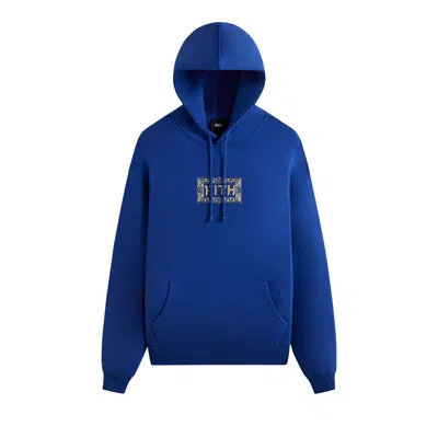 Pre-owned Kith Treats Hanukkah Hebrew Logo Williams Iii Hoodie 'current' In Blue