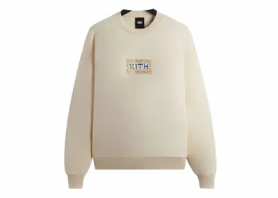 Pre-owned Kith Treats Hanukkah Ornamental Nelson Crewneck Sweatshirt In Waffle