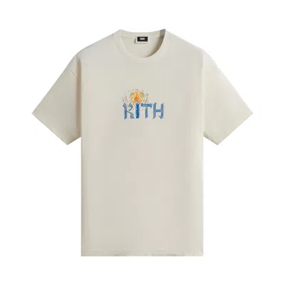 Pre-owned Kith Treats Hanukkah Shamash Tee 'sandrift' In Cream