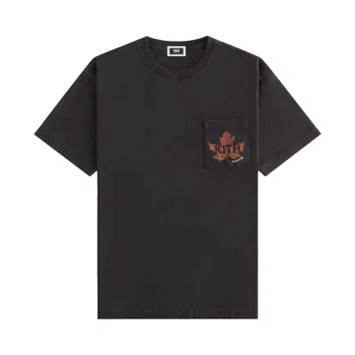 Pre-owned Kith Treats Leaf Vintage Pocket Tee 'black' | Men's Size Xs