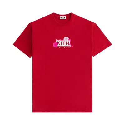 Pre-owned Kith Treats Plum Blossom Tee 'fury' | Red | Men's Size L