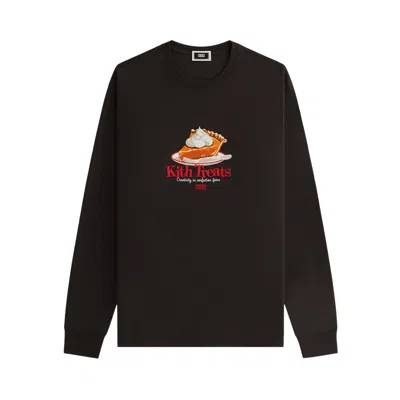Pre-owned Kith Treats Pumpkin Pie Long-sleeve Tee 'kindling' | Brown | Men's Size Xl