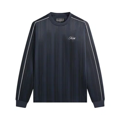 Pre-owned Kith Tricot Panelled Long-sleeve Tee 'nocturnal' | Black | Men's Size Xxl