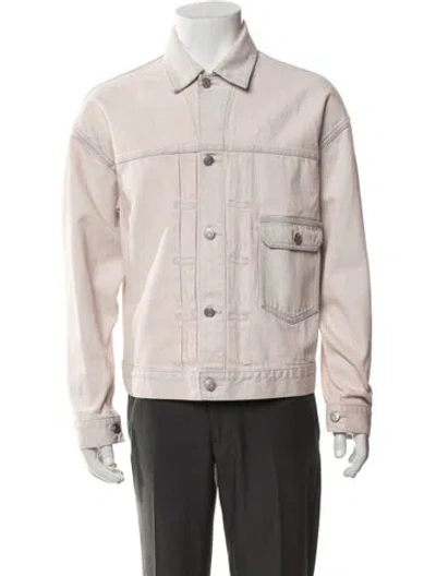 Pre-owned Kith Trucker Jacket In Pink