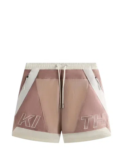 Kith Turbo Panelled Track Shorts In Pink