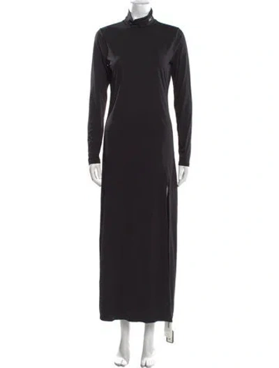 Pre-owned Kith Turtleneck Long Dress W/ Tags In Black