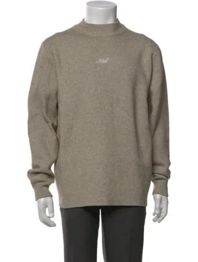 Pre-owned Kith Turtleneck Long Sleeve Pullover In Neutral