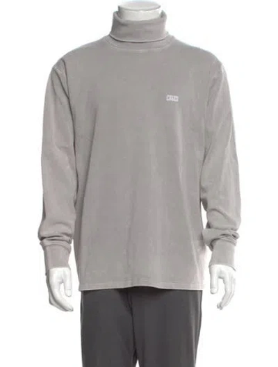 Pre-owned Kith Turtleneck Long Sleeve Sweatshirt In Gray