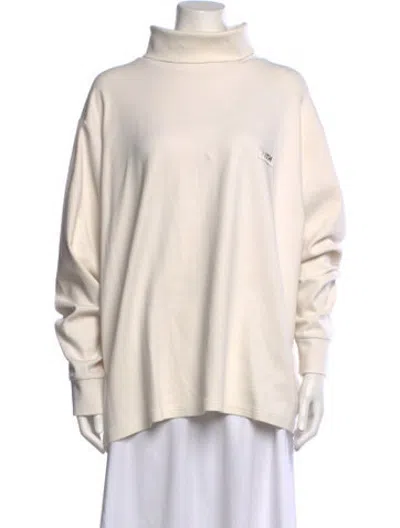 Pre-owned Kith Turtleneck Long Sleeve Sweatshirt In Neutrals