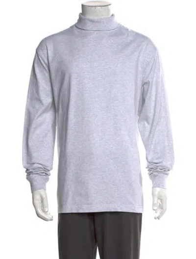 Pre-owned Kith Turtleneck Long Sleeve T-shirt In Gray