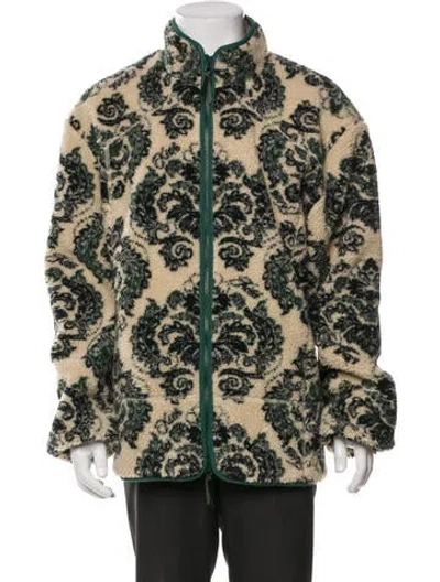 Pre-owned Kith Tweed Pattern Jacket In Green