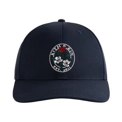 Pre-owned Kith Twill Classic Six Panel Cap 'nocturnal' | Blue | Men's Size Onesize