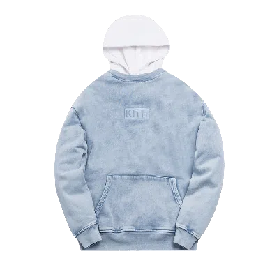 Pre-owned Kith Two Tone Indigo Hoodie 'light Indigo' In Blue