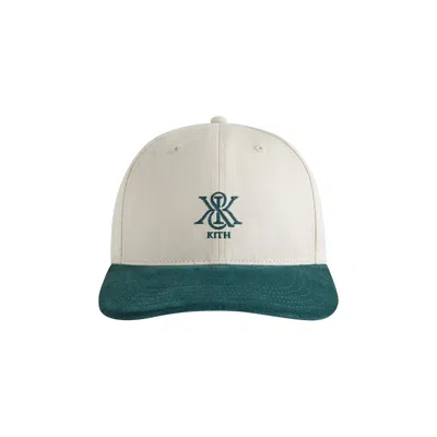 Pre-owned Kith Two-tone Suede Brim Aaron Classic Cap 'sandrift' | Cream | Men's Size Onesize In White