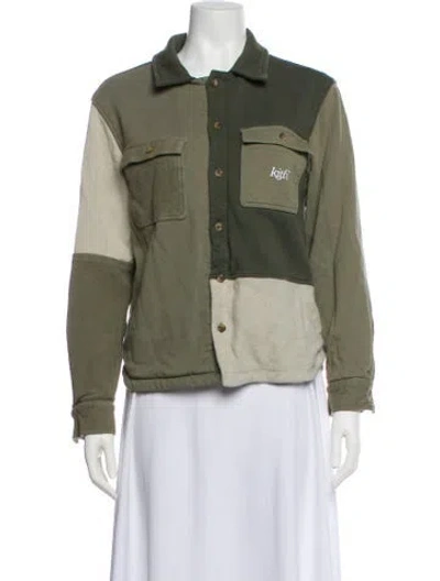 Pre-owned Kith Utility Jacket In Green