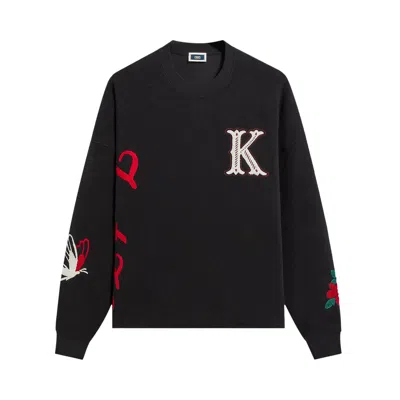 Pre-owned Kith Varsity Lawson Crewneck 'black' | Men's Size S