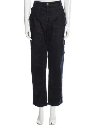 Pre-owned Kith Velvet Double Knee Pants In Blue