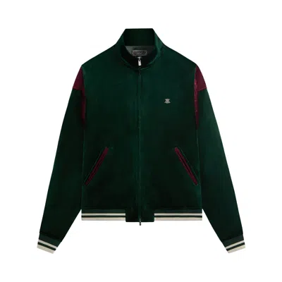 Pre-owned Kith Velvet Rui Track Jacket 'stadium' | Green | Men's Size Xxl