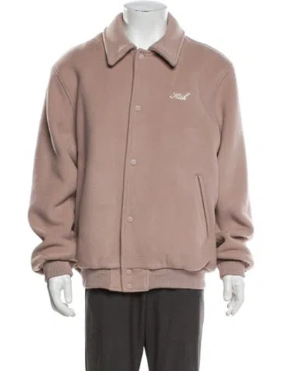 Pre-owned Kith Virgin Wool Bomber Jacket W/ Tags In Neutrals