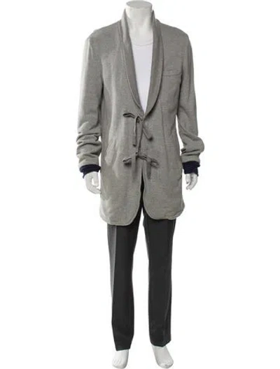Pre-owned Kith V-neck Long Sleeve Cardigan In Gray