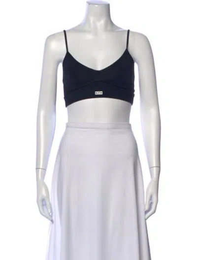 Pre-owned Kith V-neck Sleeveless Sports Bra In Blue