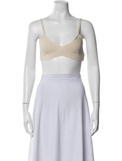 Pre-owned Kith V-neck Sleeveless Sports Bra In Neutrals