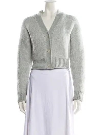 Pre-owned Kith V-neck Sweater In Green