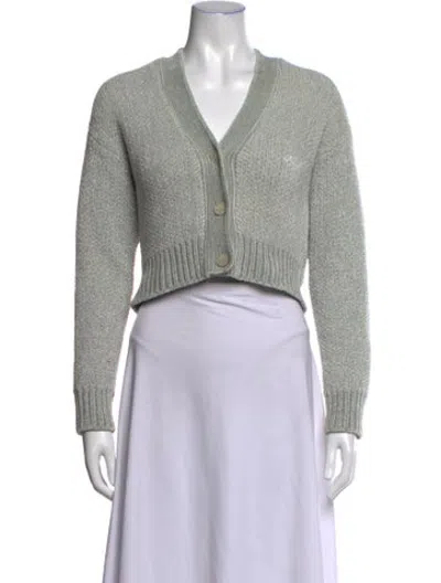Pre-owned Kith V-neck Sweater In Green