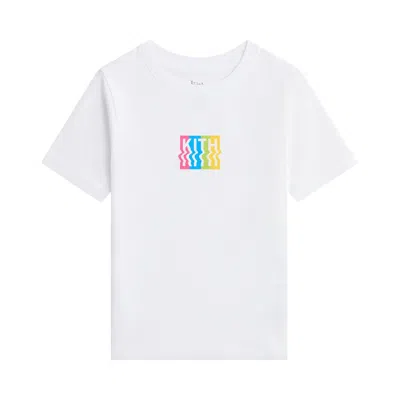 Pre-owned Kith Warp Logo Graphic Tee 'white' | Kid's Size M