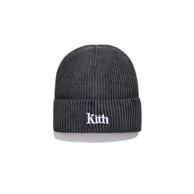Pre-owned Kith Washed Beanie In Black