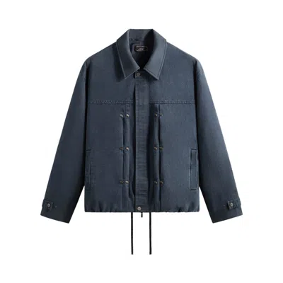 Pre-owned Kith Washed Canvas Ariel Blouson Jacket 'placid' | Blue | Men's Size Xxl