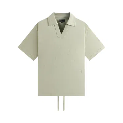 Pre-owned Kith Washed Denim Short-sleeve Glen Pullover 'serendipity' | Green | Men's Size M