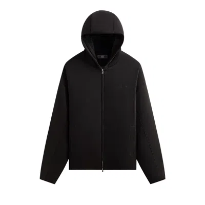 Pre-owned Kith Washed Microsuede Puffed Jaysen Hoodie 'black' | Men's Size L