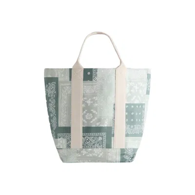 Pre-owned Kith Washed Paisley Tote 'realm' | Green | Men's Size Onesize