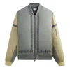 Kith Silas Washed Bomber Jacket In Gray