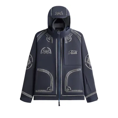 Pre-owned Kith Washed Tech Gabriel Jacket 'eve' | Blue | Men's Size Xxl