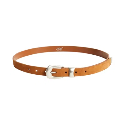 Pre-owned Kith Western Suede Belt 'argil' | Brown | Men's Size L
