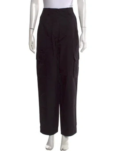 Pre-owned Kith Wide Leg Pants In Black