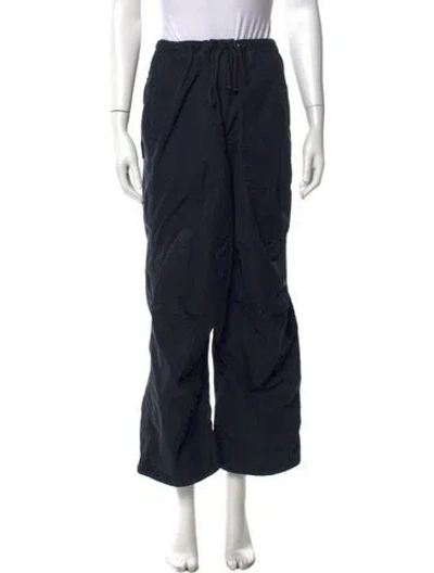 Pre-owned Kith Wide Leg Pants In Black