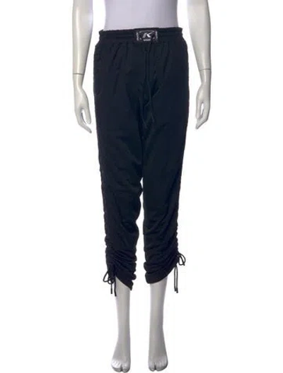 Pre-owned Kith Wide Leg Pants In Black