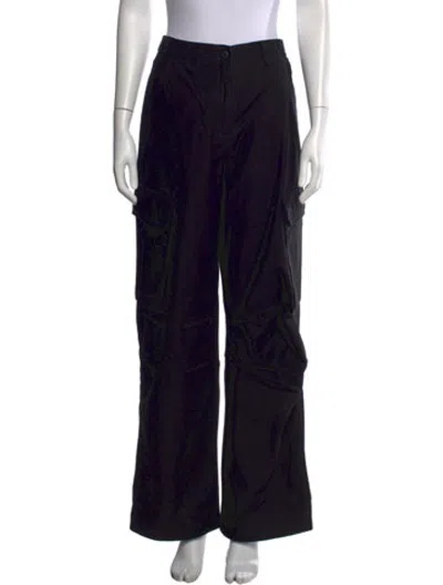 Pre-owned Kith Wide Leg Pants In Black