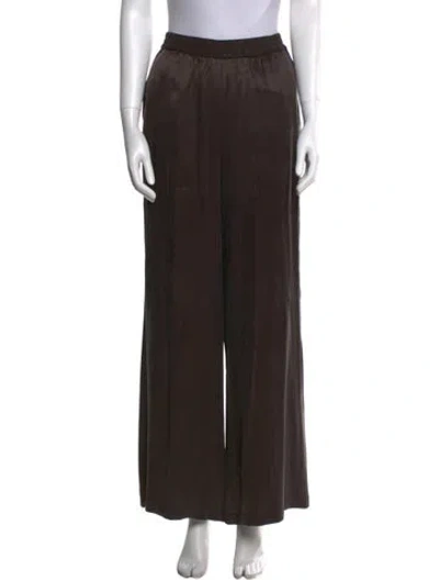 Pre-owned Kith Wide Leg Pants In Brown