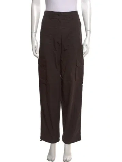 Pre-owned Kith Wide Leg Pants In Brown