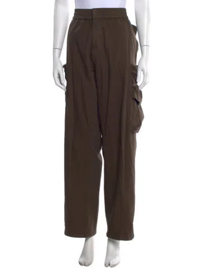 Pre-owned Kith Wide Leg Pants In Brown