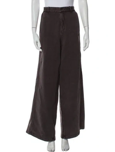 Pre-owned Kith Wide Leg Pants In Green