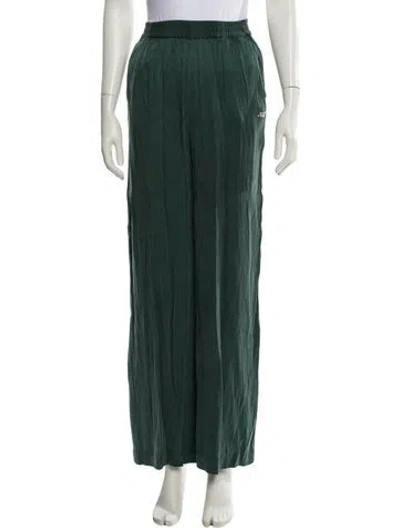 Pre-owned Kith Wide Leg Pants In Green