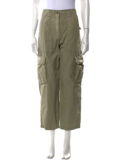 Pre-owned Kith Wide Leg Pants In Green