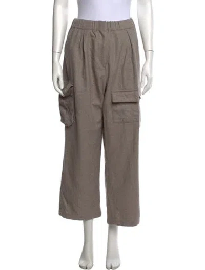 Pre-owned Kith Wide Leg Pants In Neutrals