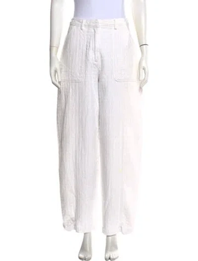 Pre-owned Kith Wide Leg Pants In White